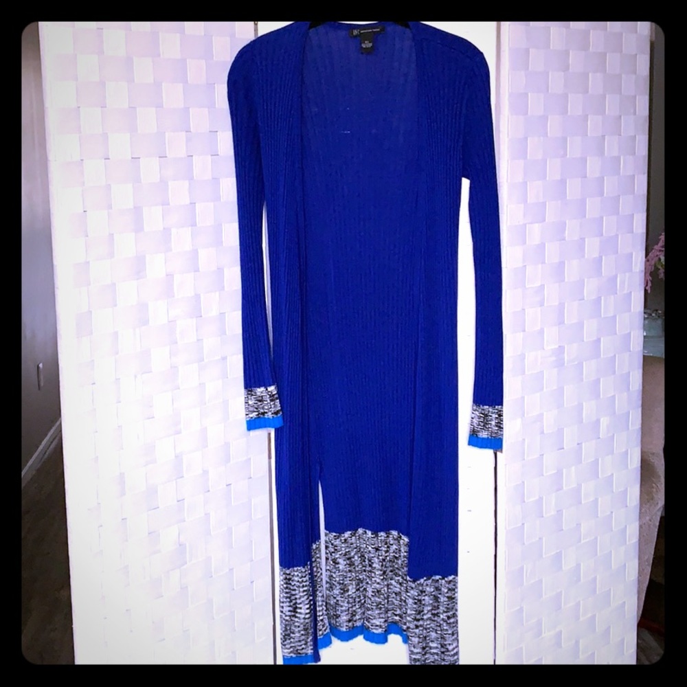 INC International Concepts Blue Cardigan